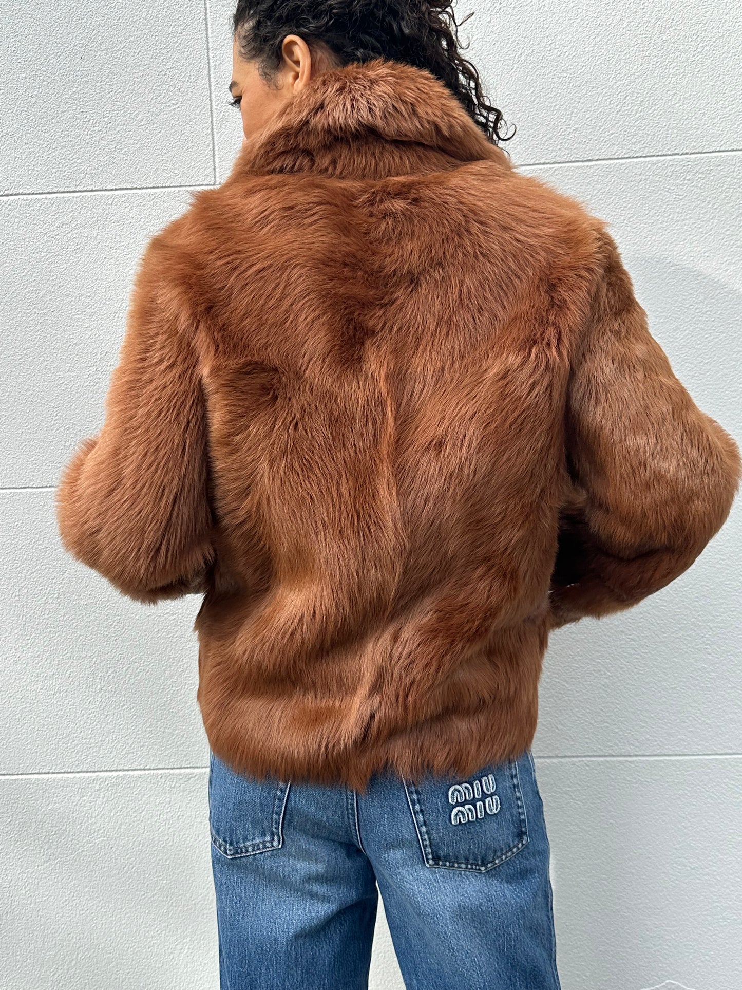 Scanlan Theodore Tan Sheep Skin Jacket Size OS