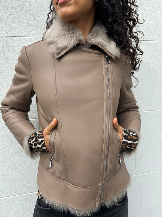 Scanlan Theodore Sheepskin Jacket Size S/M
