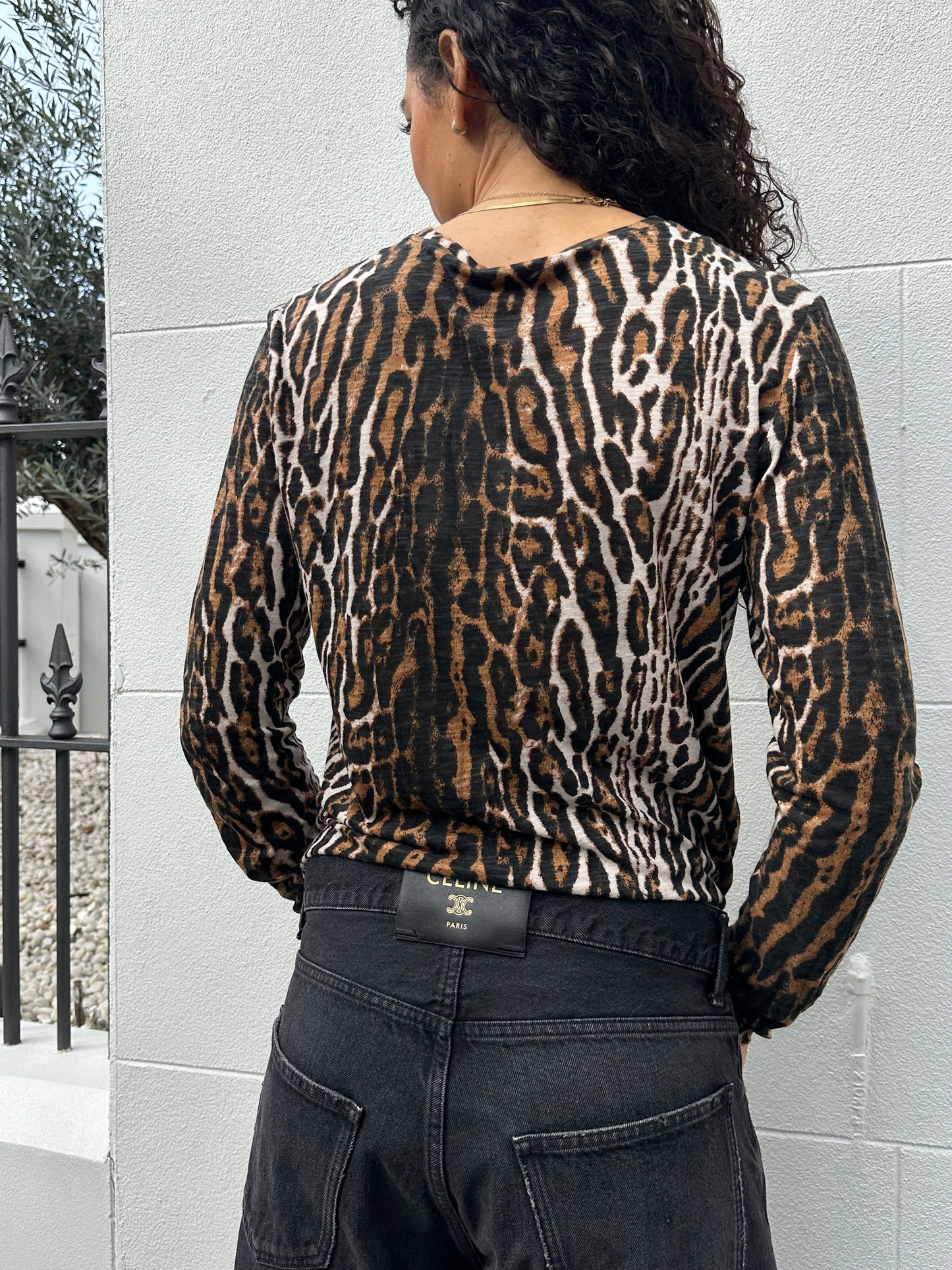 Proenza Schouler Animal Long Tshirt Size M