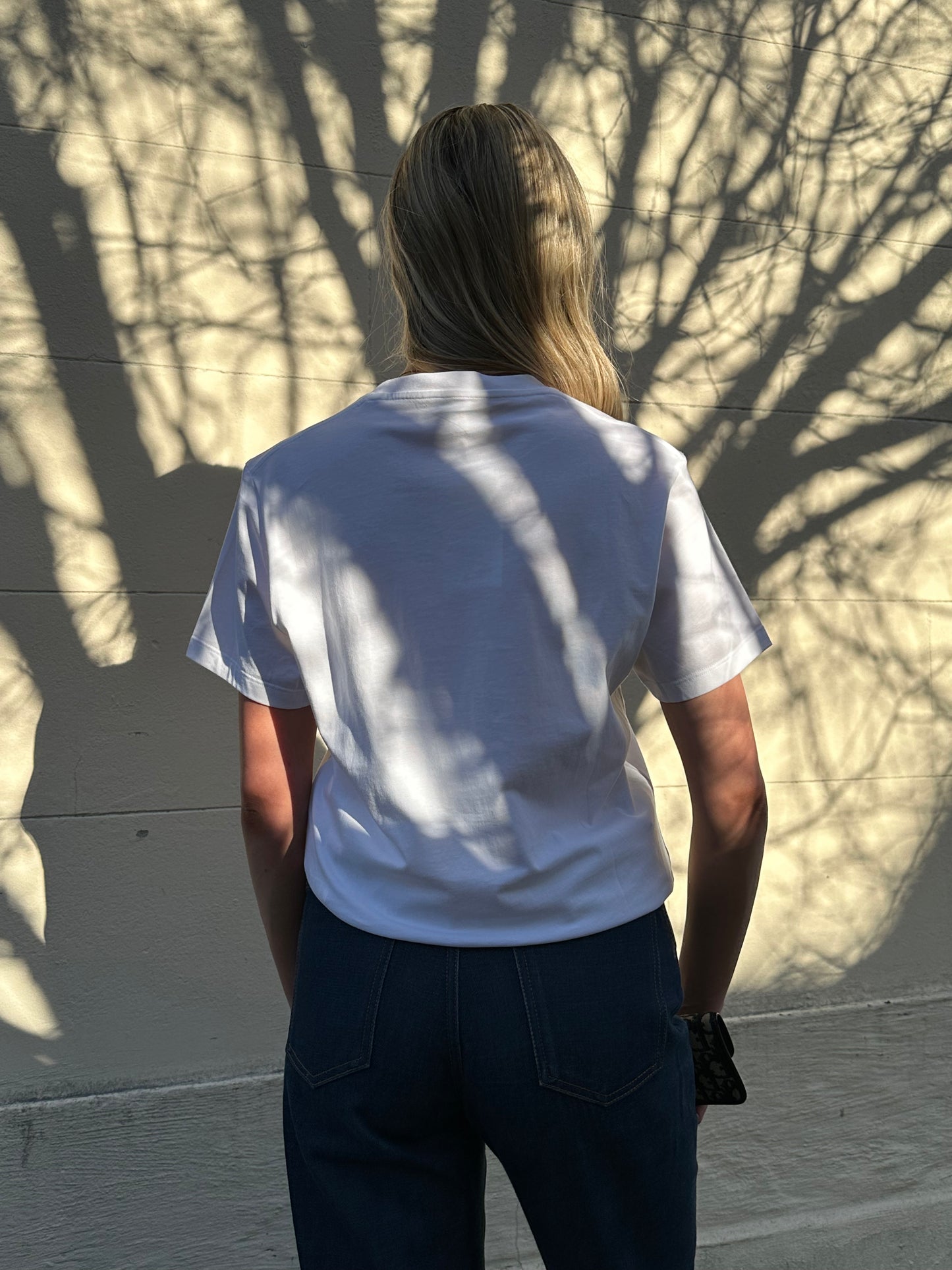 Loewe White Blue Logo T Shirt Size S