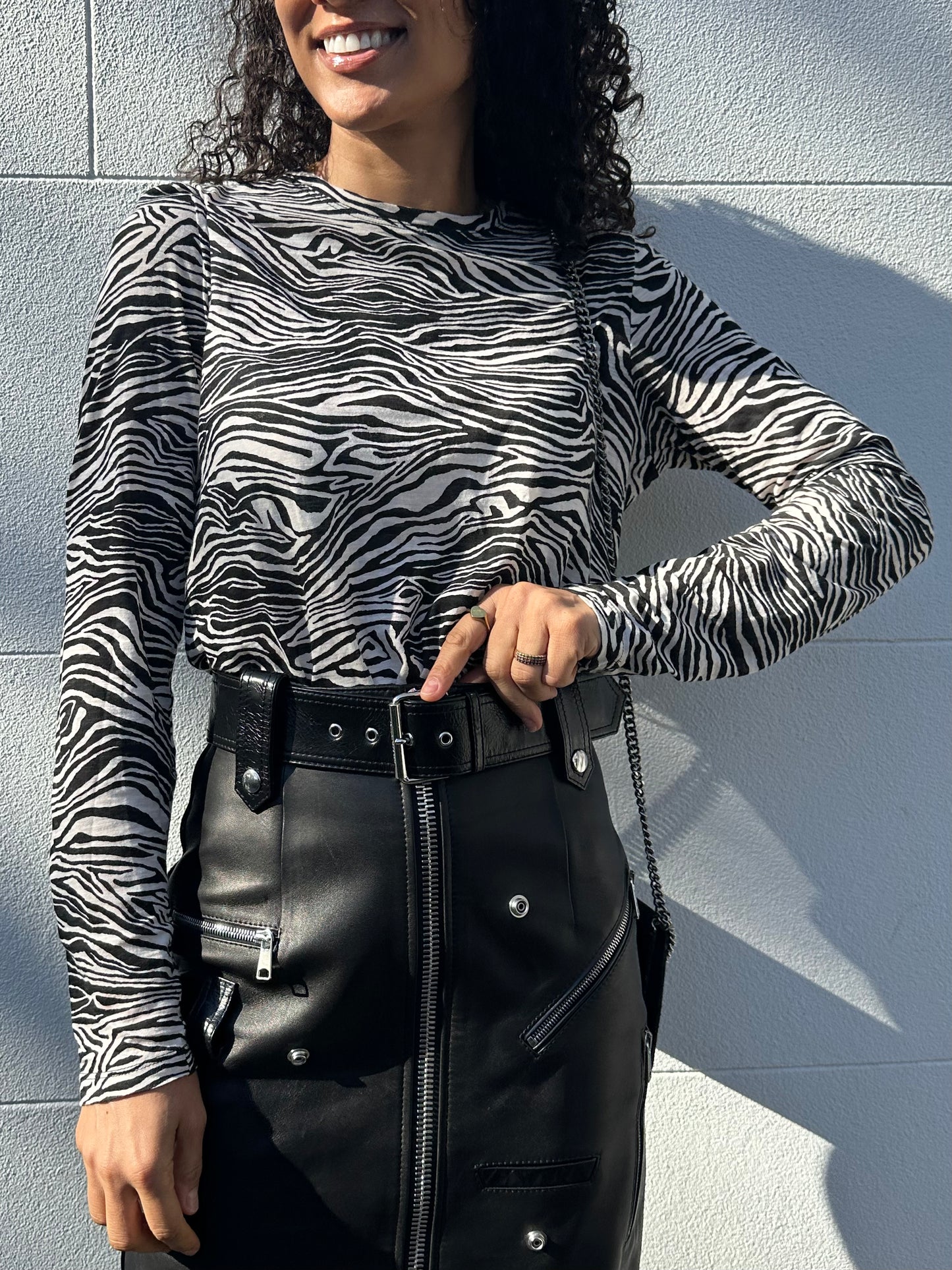 Proenza Schouler Zebra Long TShirt