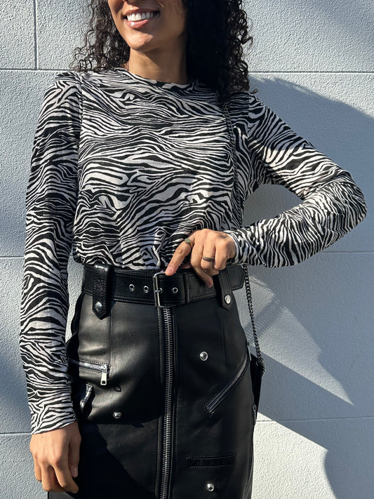 Proenza Schouler Zebra Long TShirt