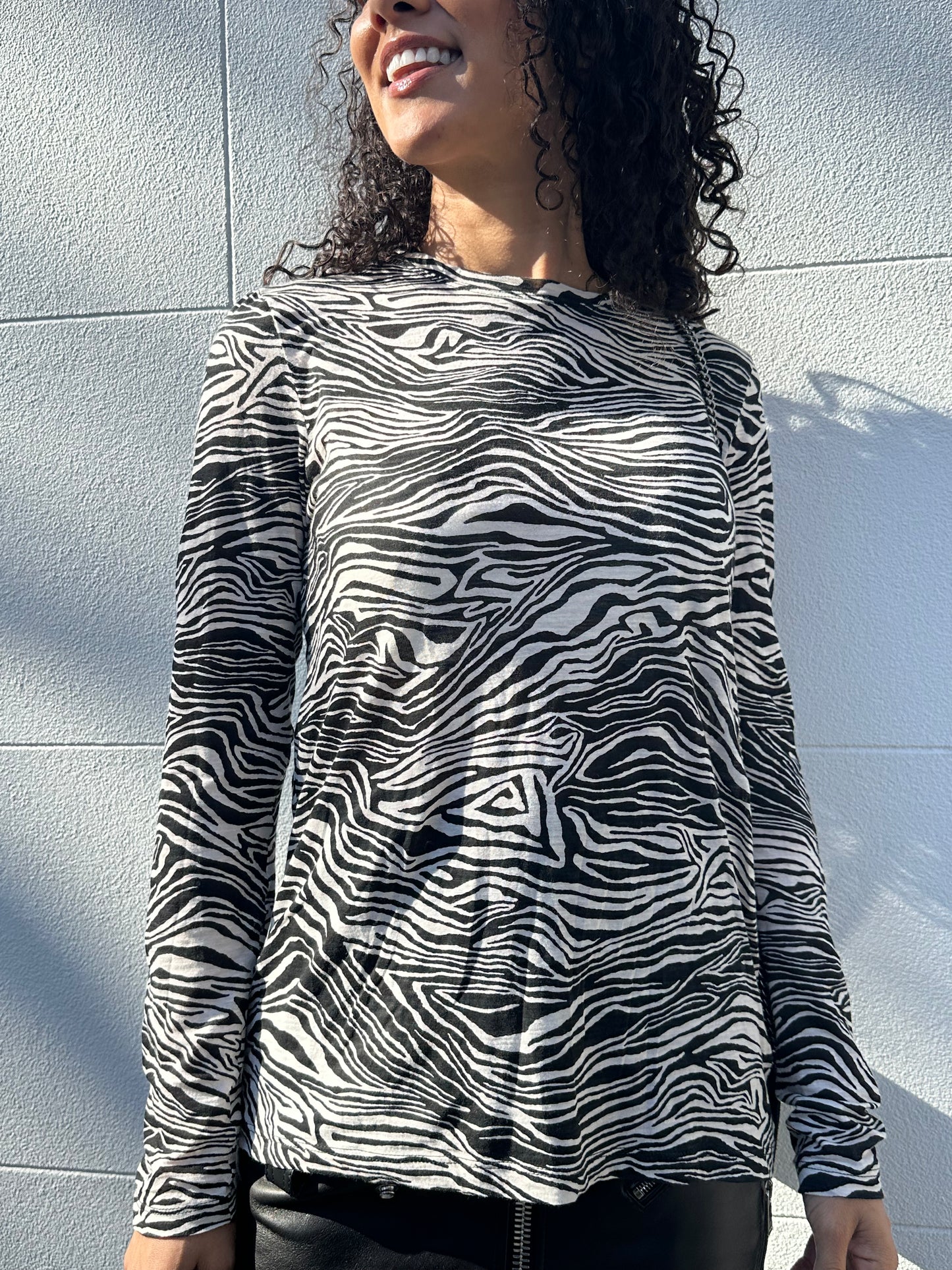 Proenza Schouler Zebra Long TShirt