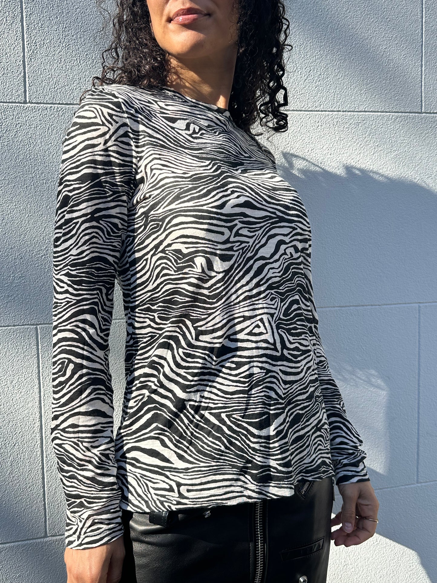 Proenza Schouler Zebra Long TShirt