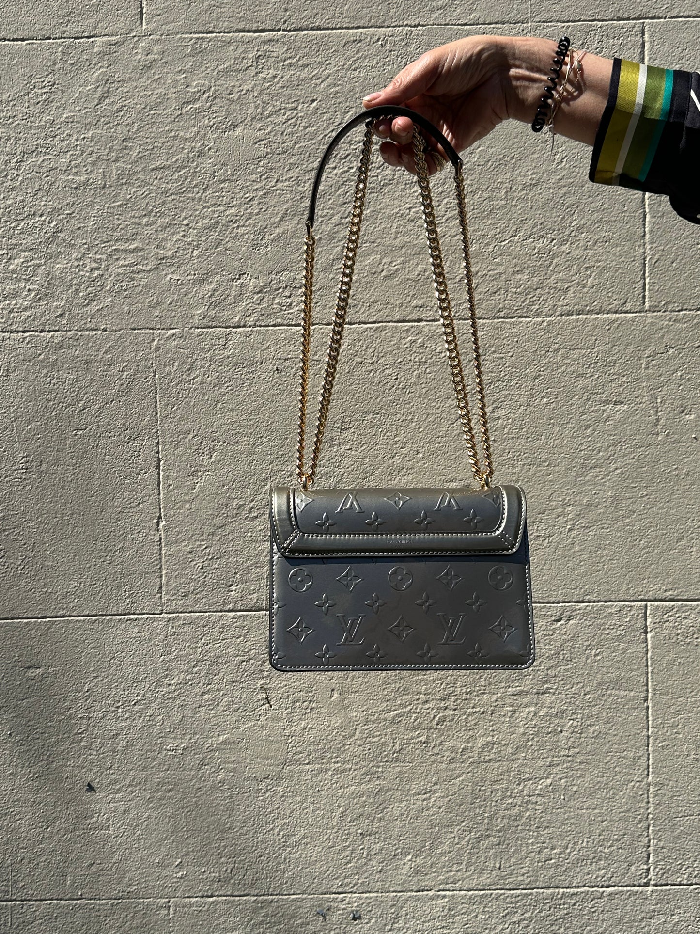Louis Vuitton Wynwood Grey Vernis Bag