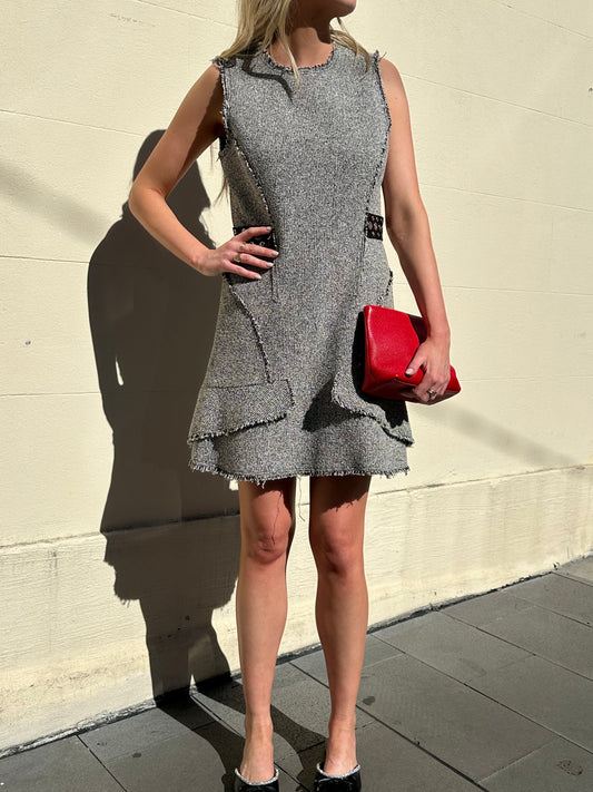 Alexander Wang Black Tweed Dress Size 6