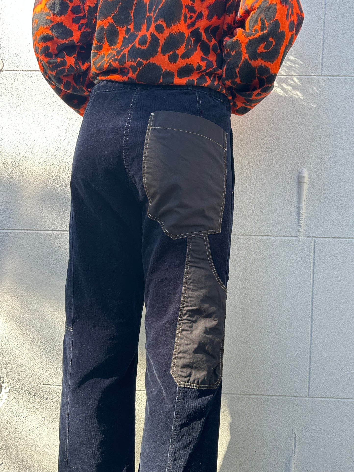 By Freer Navy Cord Pant Size XS