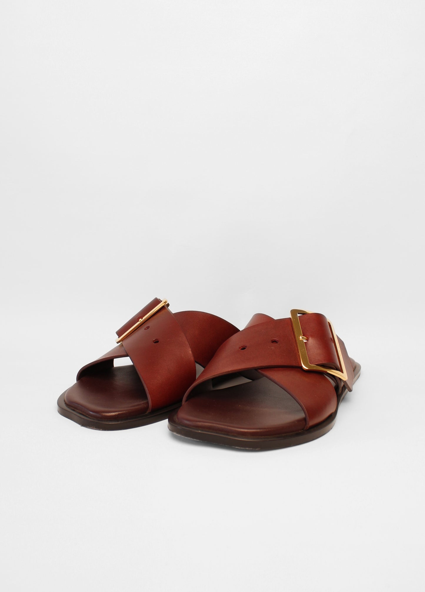 Loewe Burgundy Petal Slides Size 41
