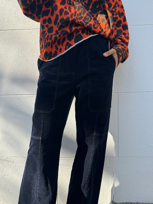 By Freer Navy Cord Pant Size XS