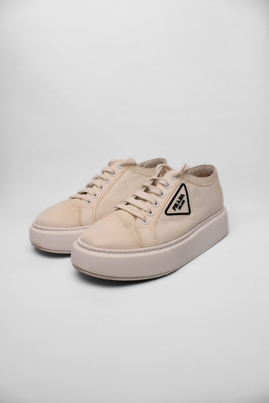 Prada White Nylon Sneakers Size 40