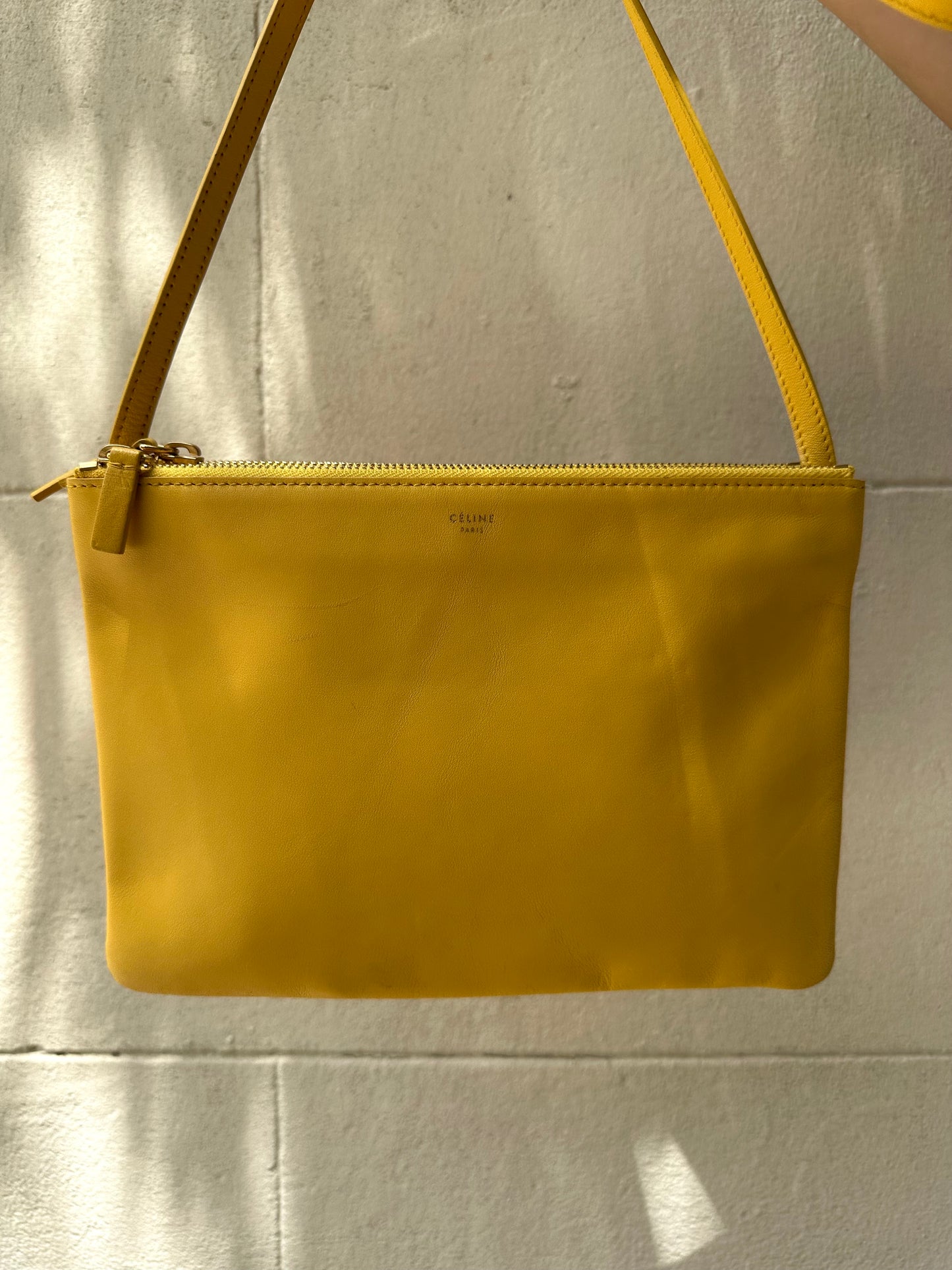 Celine Trio Yellow Crossbody Bag