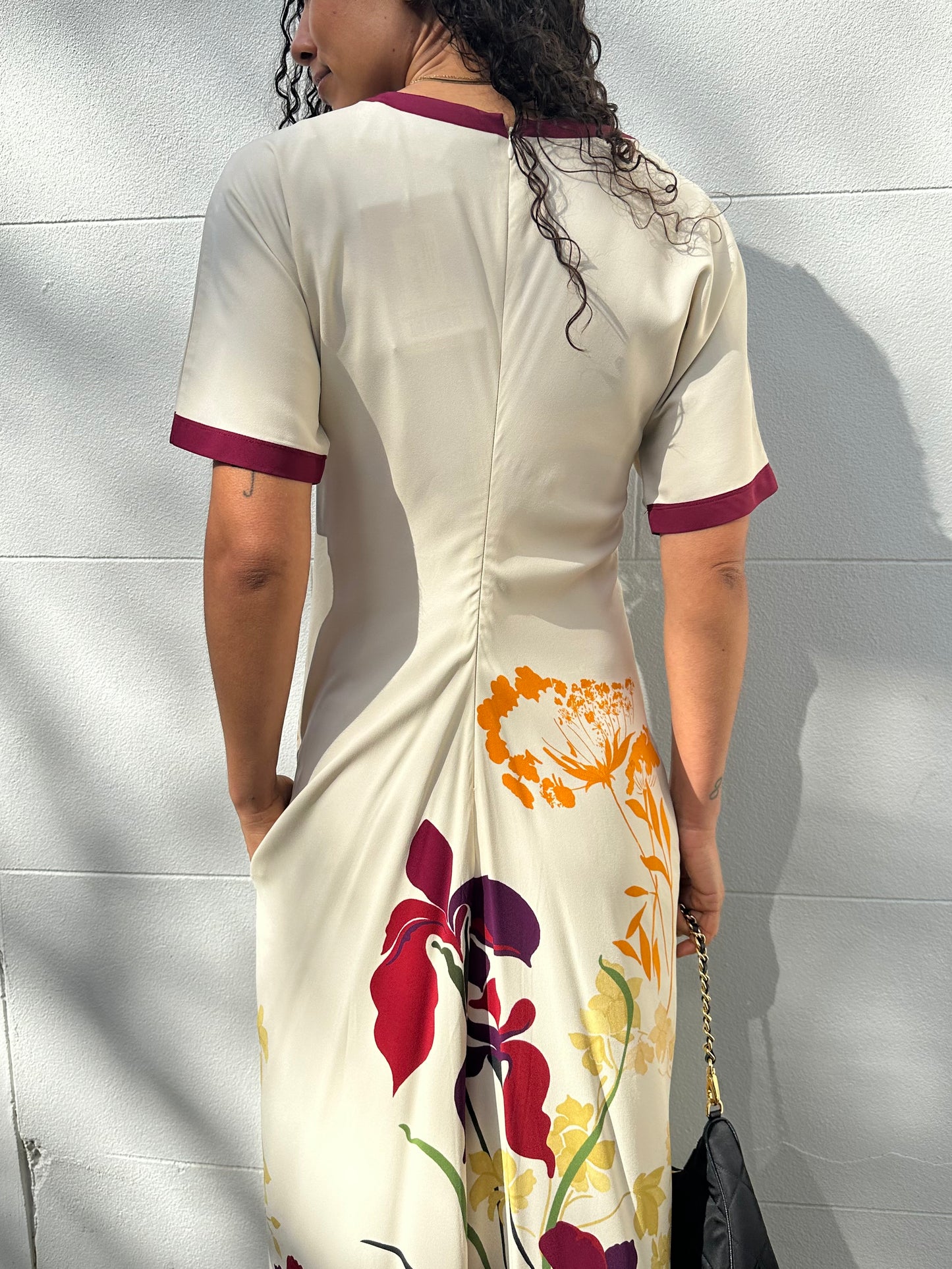 La Double J Beige Floral Dress Size M/L