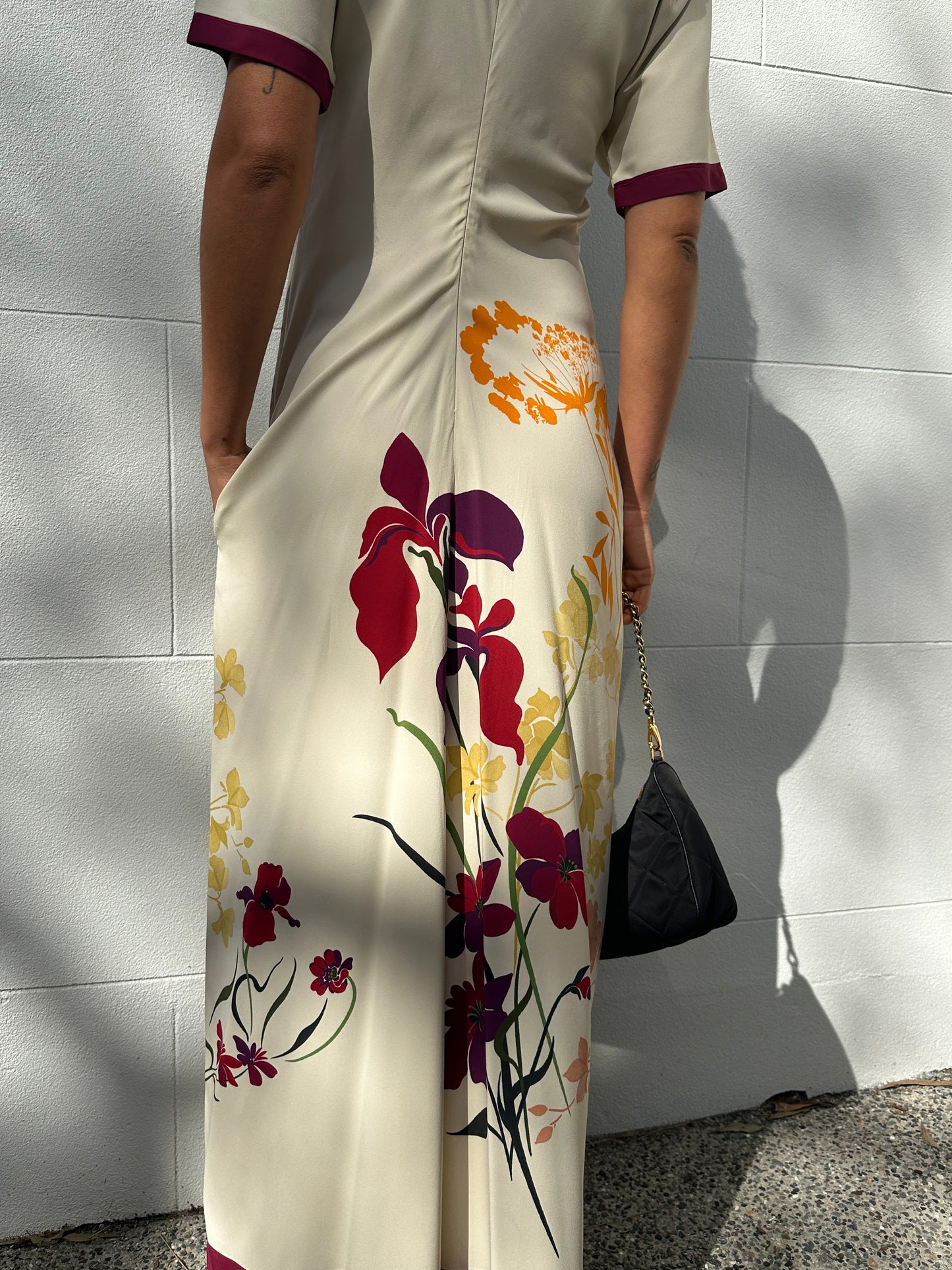 La Double J Beige Floral Dress Size M/L