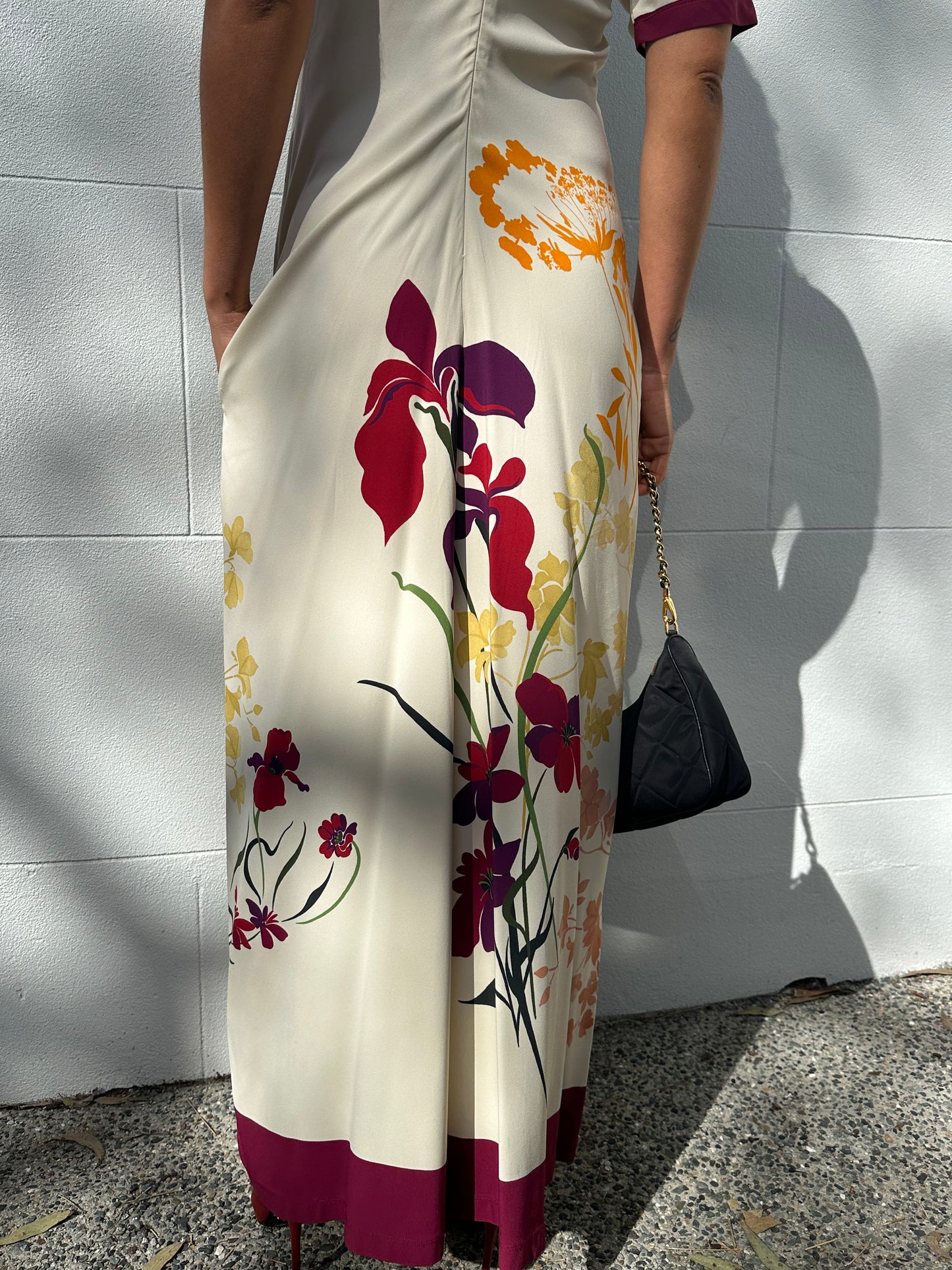 La Double J Beige Floral Dress Size M/L