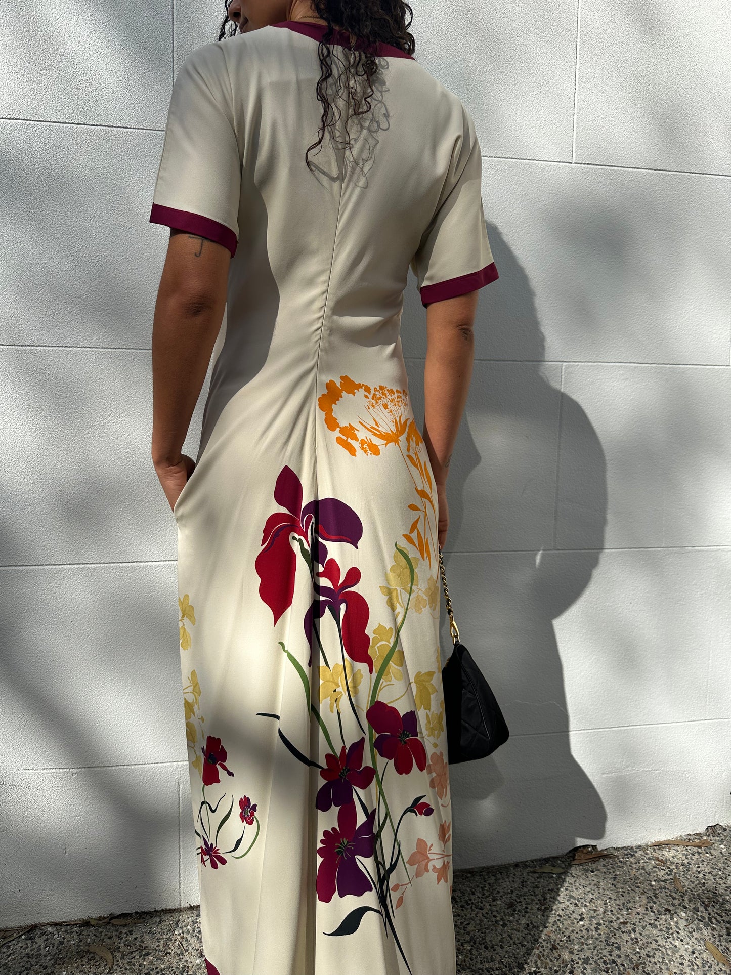 La Double J Beige Floral Dress Size M/L