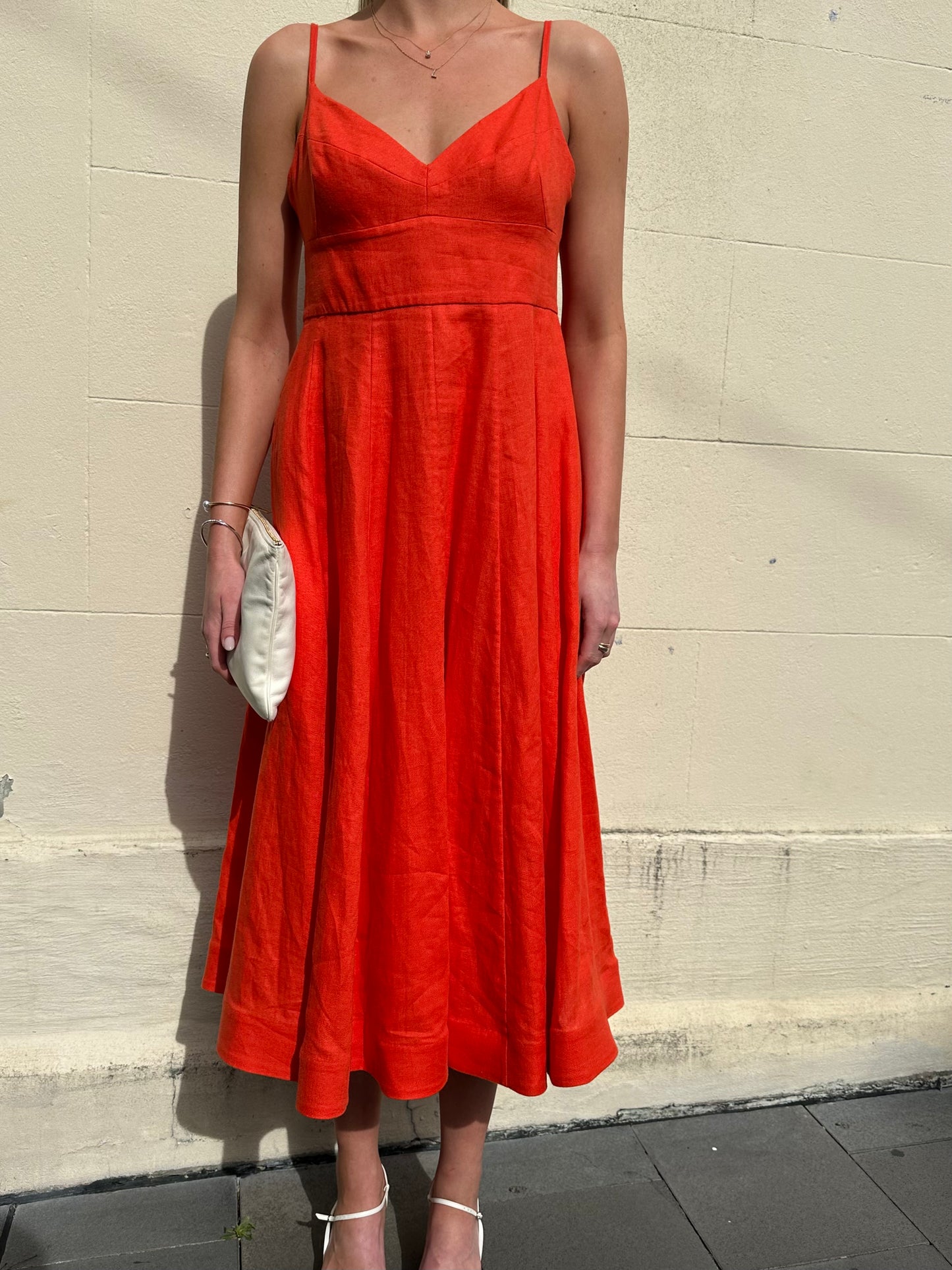 Zimmermann Red Linen Sundress Size 2
