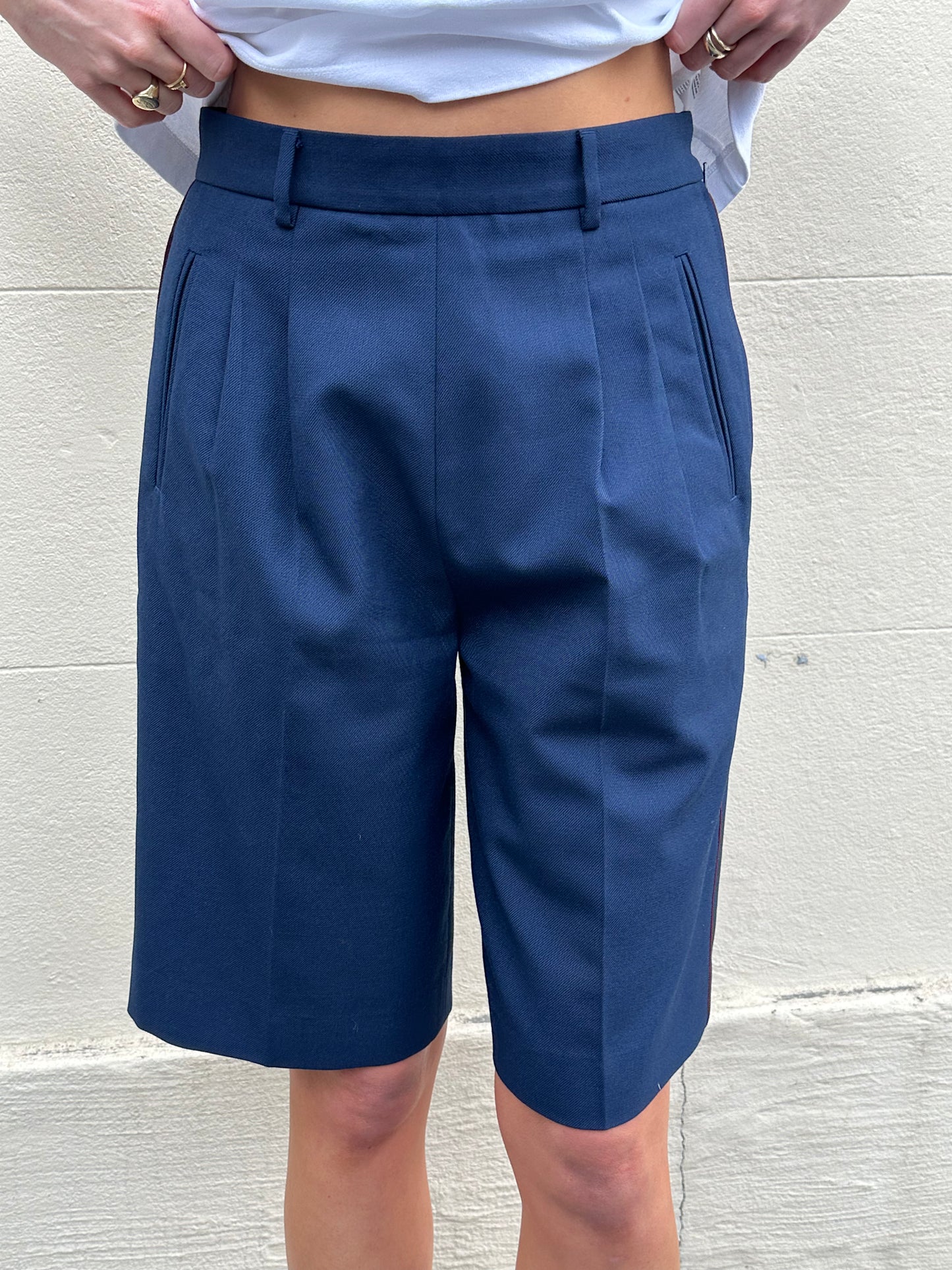 Maison Margiela Blue Long Shorts Size 1