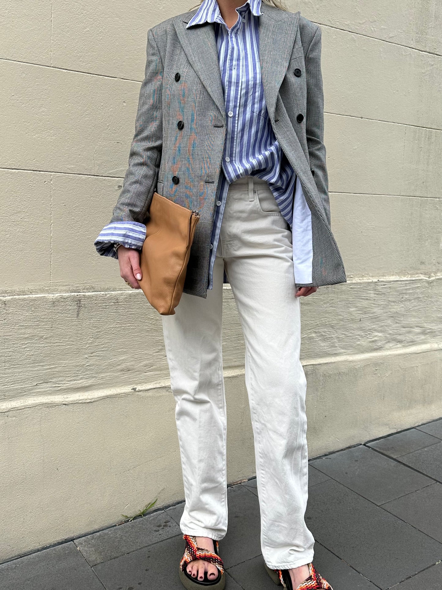Acne Studios Lilac Stripe Shirt Size M