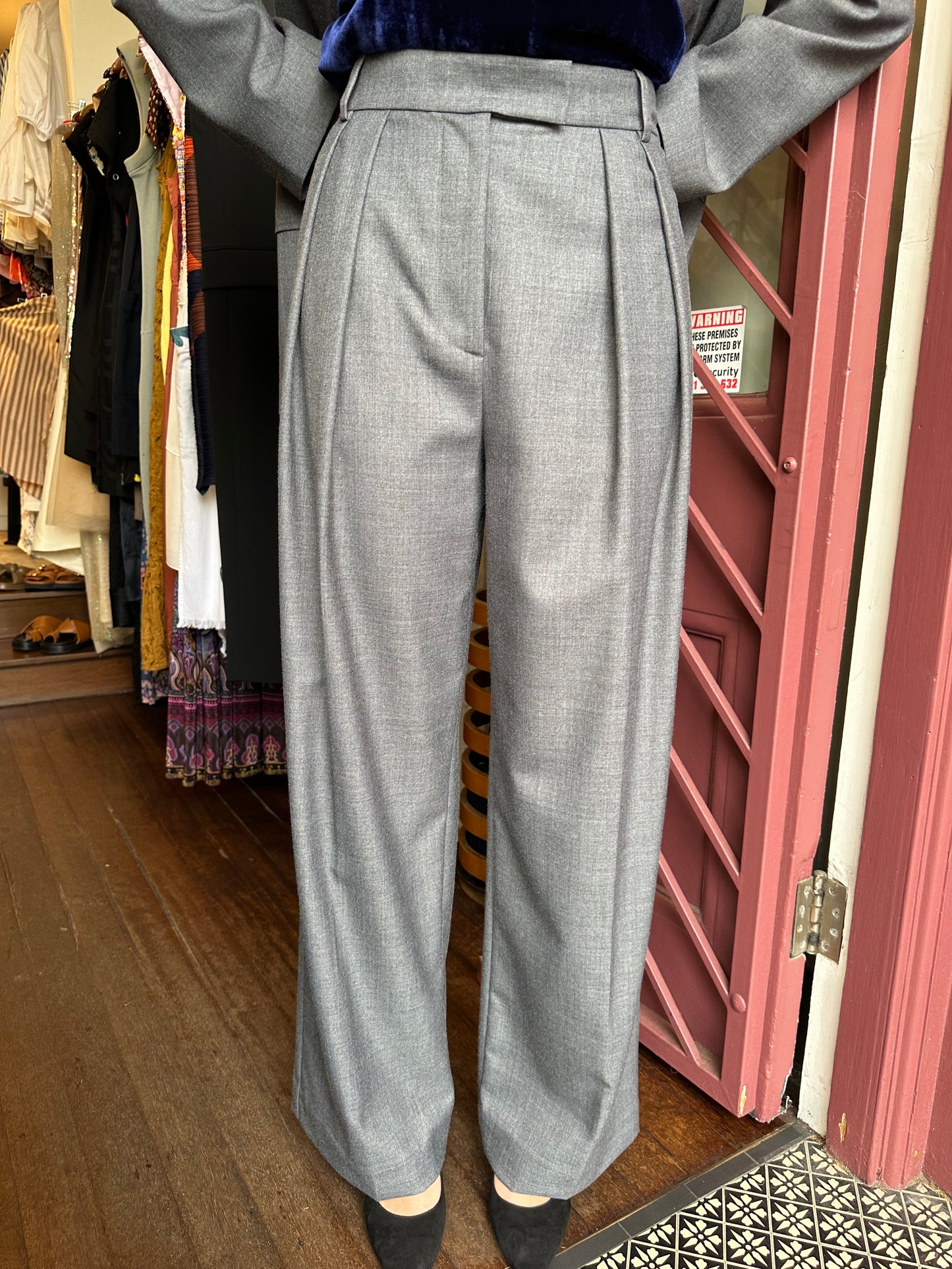 Oroton Charcoal Pant Suit Size 10