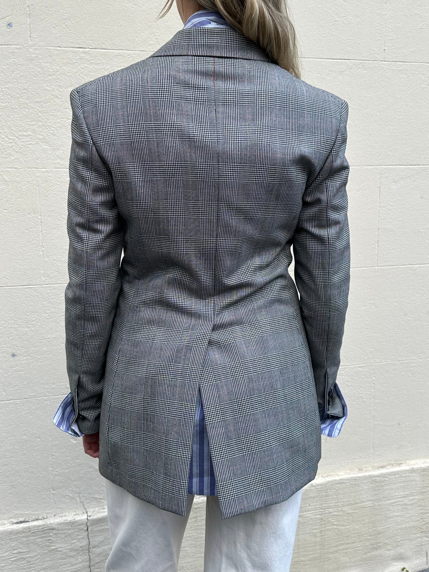 Calvin Klein Black Check Jacket Size 40