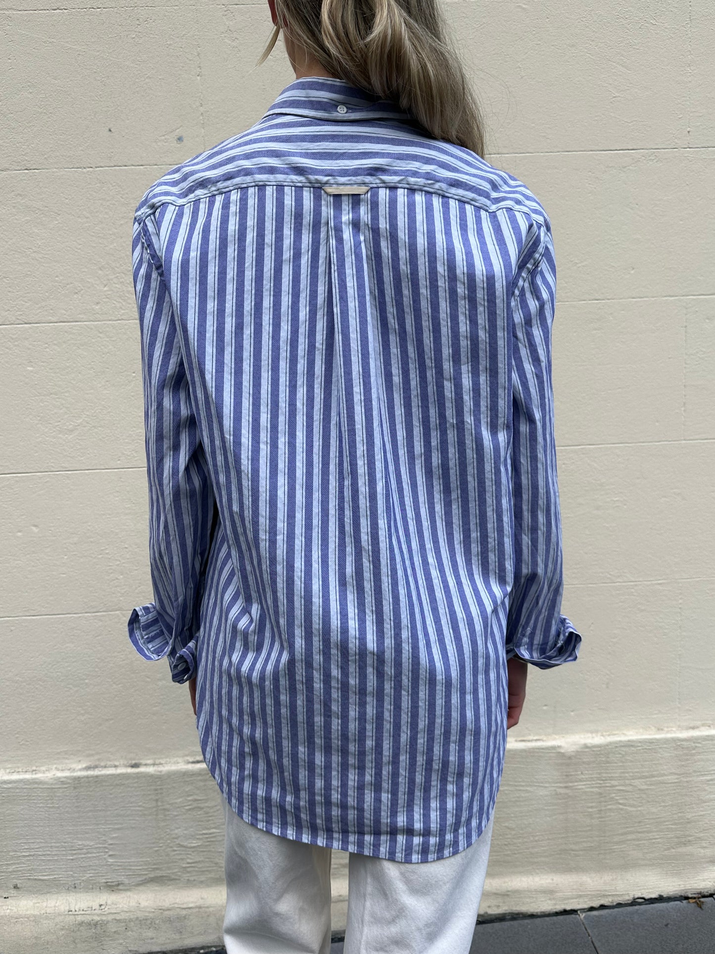 Acne Studios Lilac Stripe Shirt Size M
