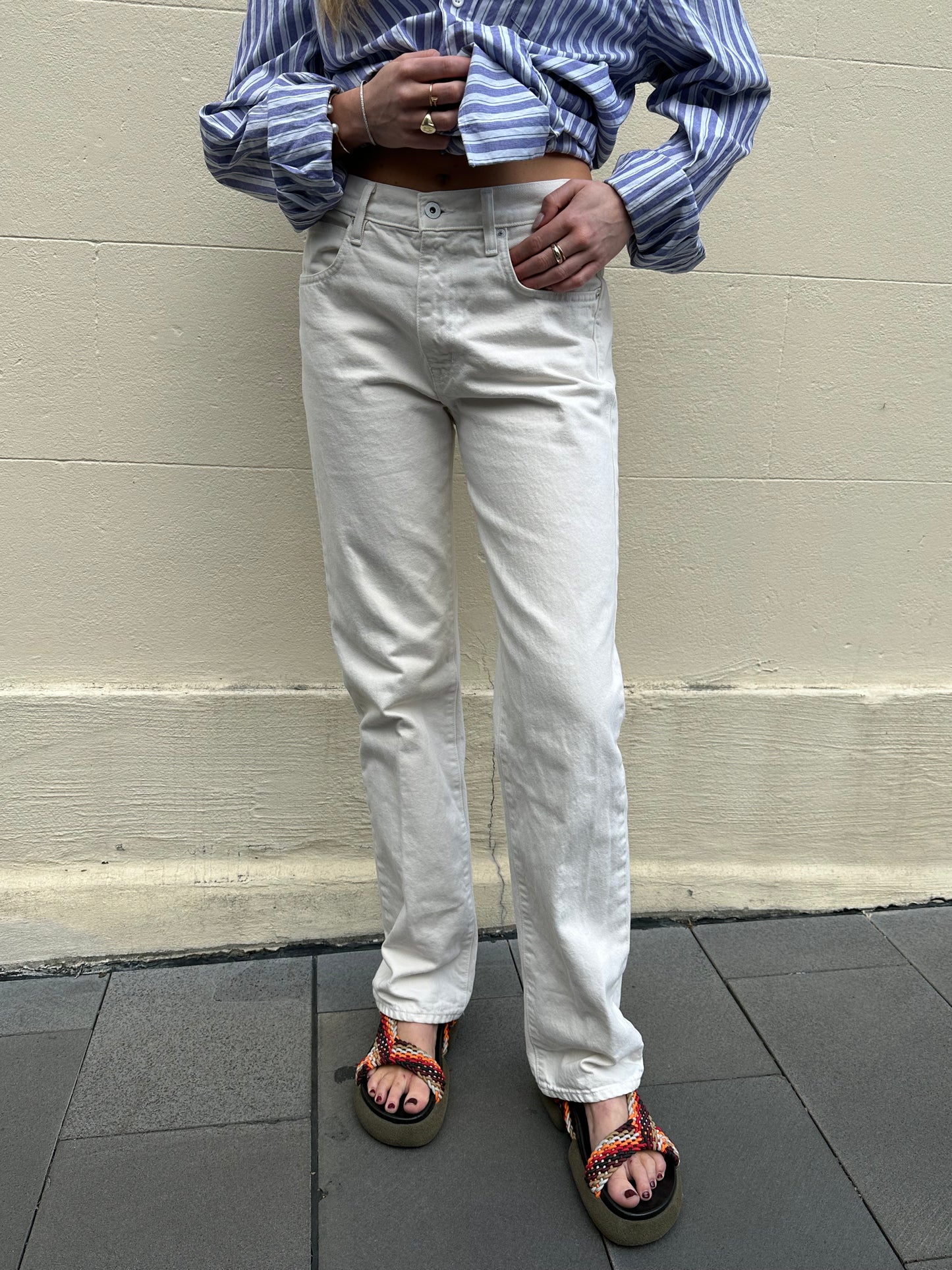 Slvrlake White Jeans Size 28