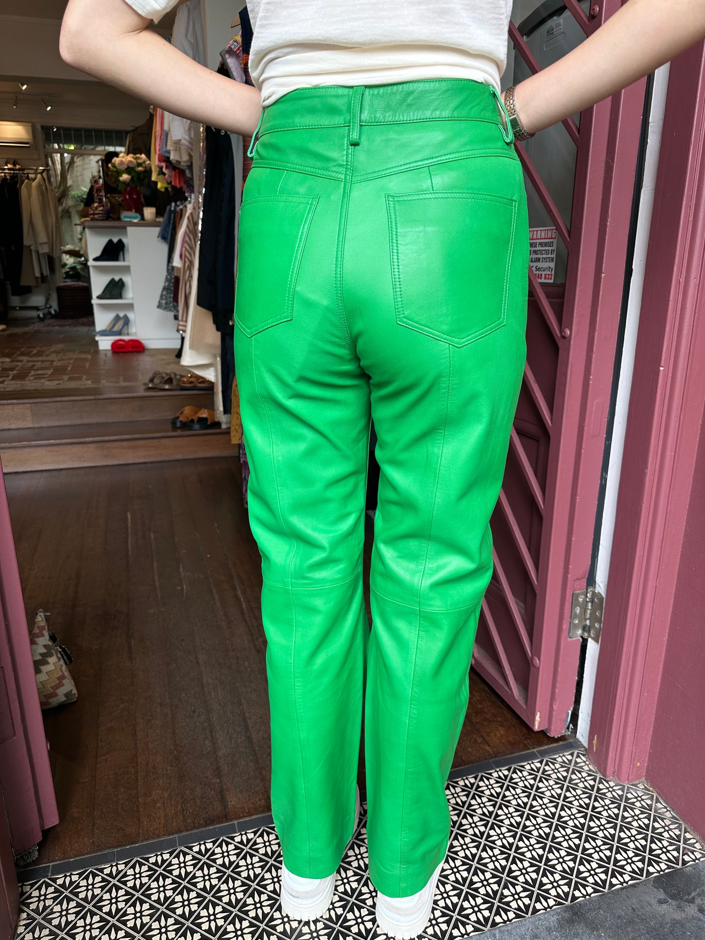 Remain Green Leather Pants Size 38