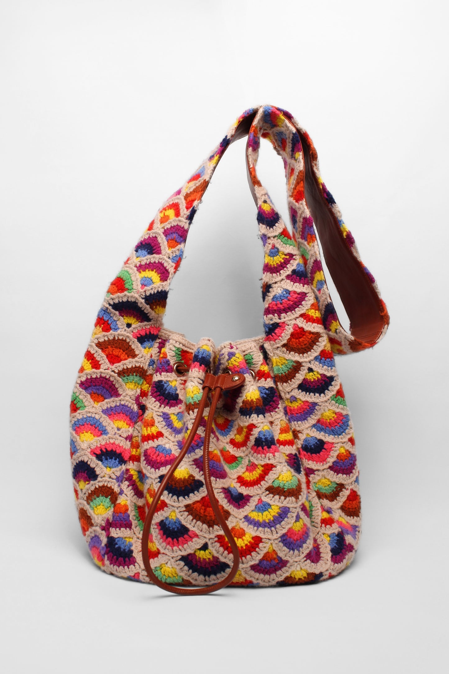 Chloe Multi Crochet Bucket Bag