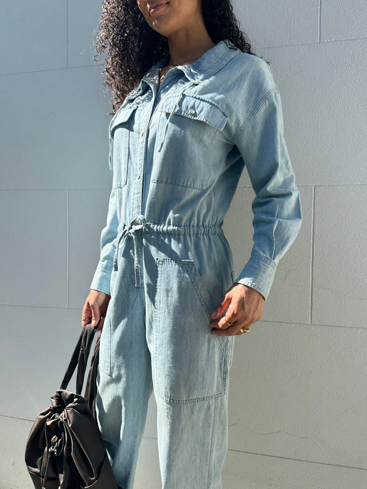 Isabel Marant Etoile Light Denim Jumpsuit Size 36