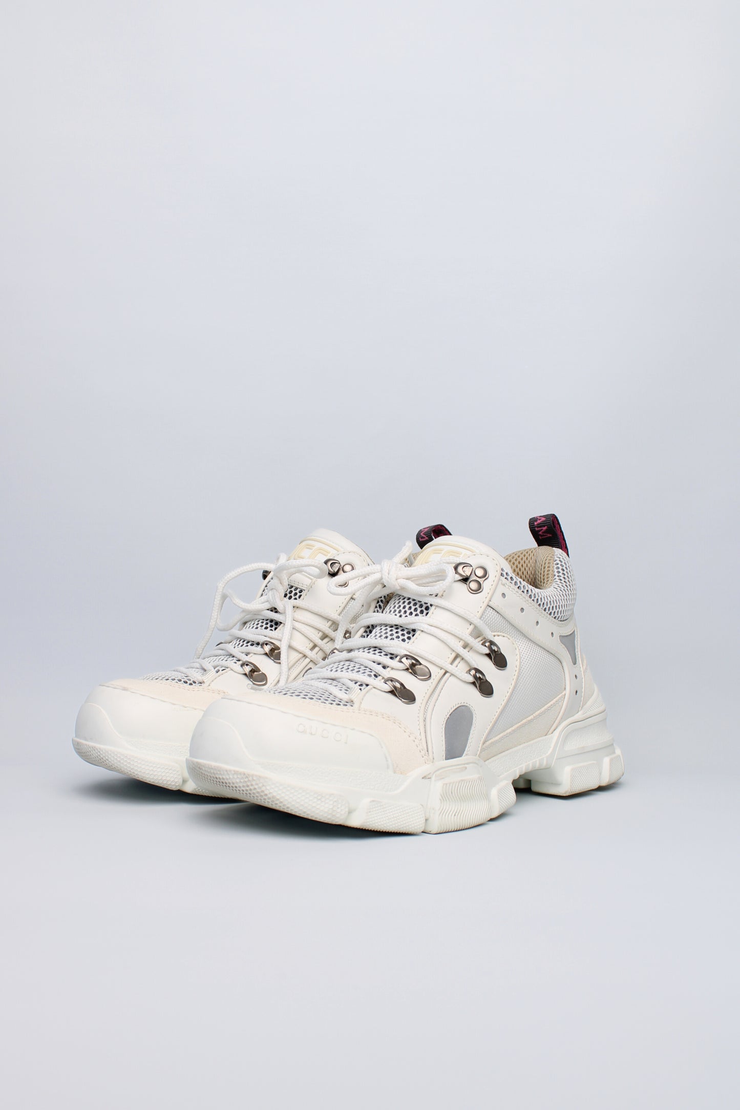 Gucci White Jewel Sneakers Size 41.5