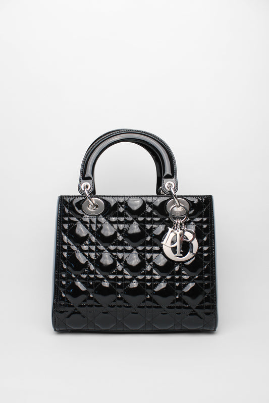 Miss Dior Black Patent Bag