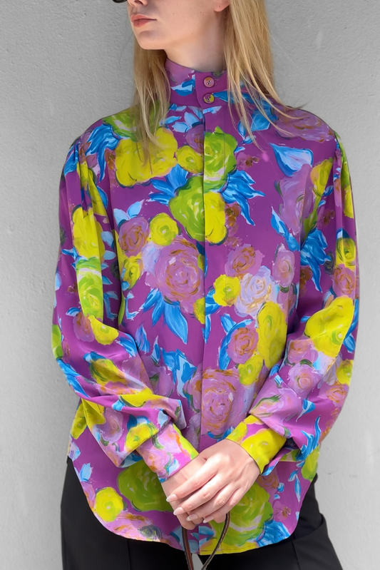 Rachel Comey Floral Pink Shirt Size 2